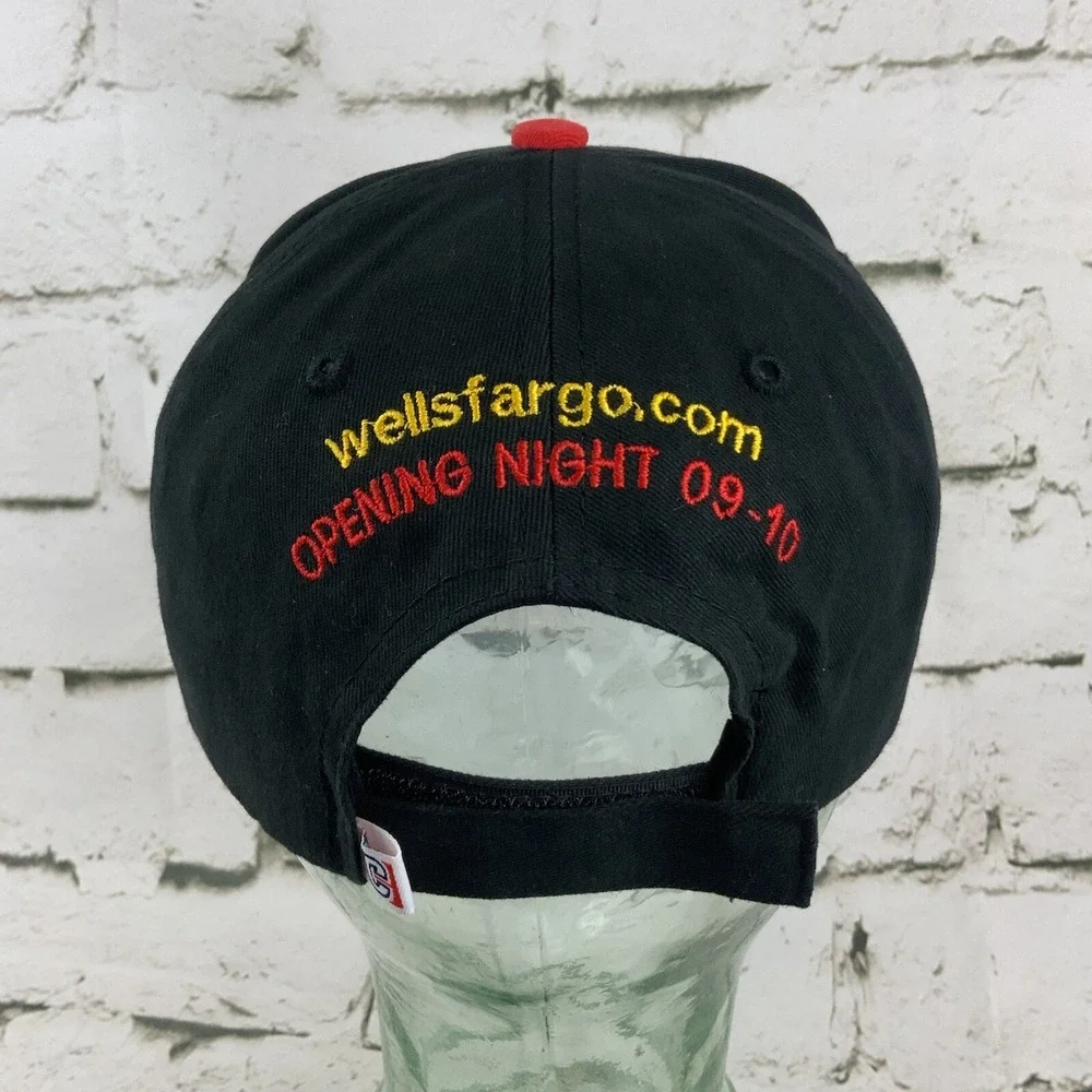 Portland Trailblazers Ball Cap Hat‎ Black Red Strap Back